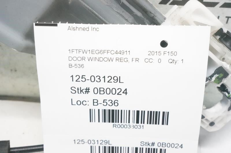 2015-20 Ford F150 Front Left Side Door Window Regulator w/ Motor FL3Z-1523201-J10