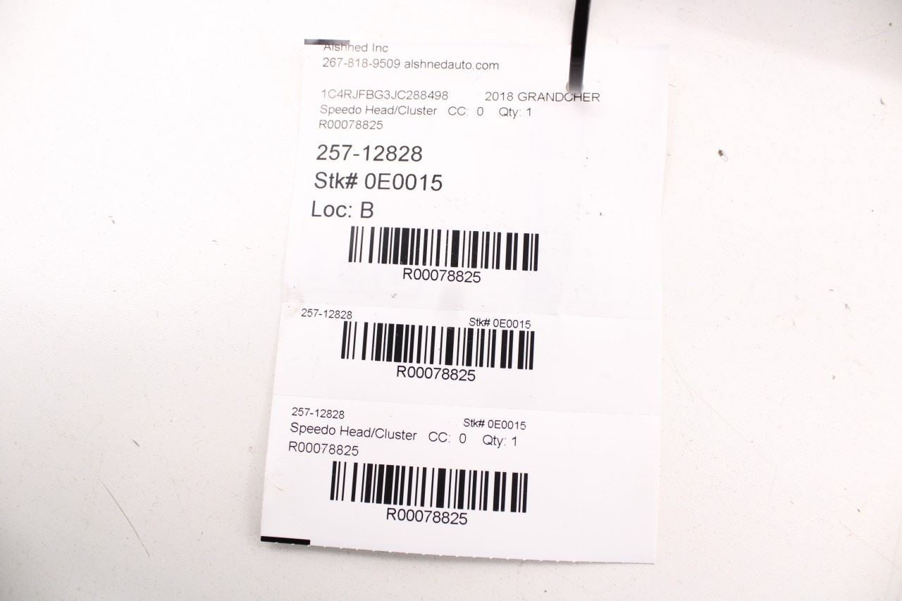 2018 Jeep Grand Cherokee Limited 3.6L Speed Gauge Instrument Cluster 73K Mileage - Alshned Auto Parts