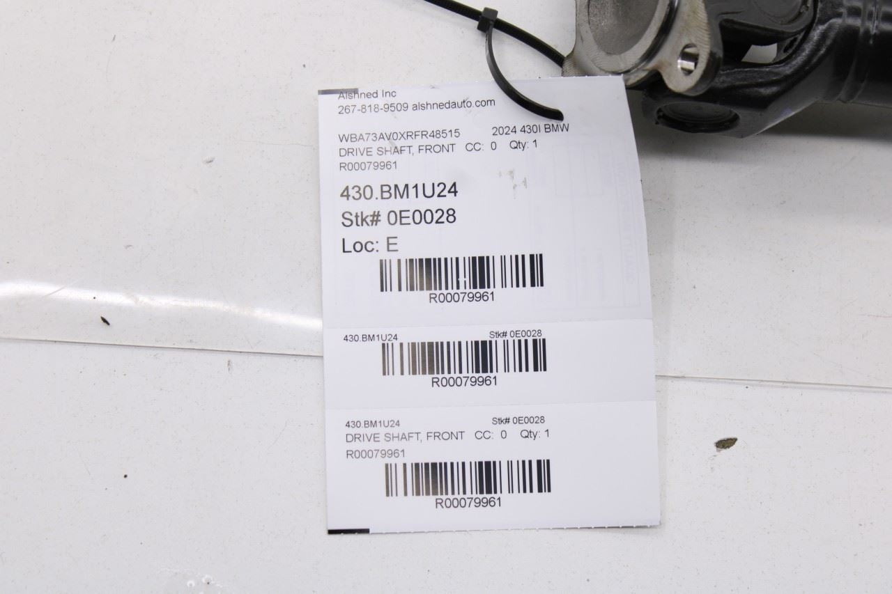 2023-2024 BMW 430i Gran Coupe xDrive 2.0L AWD Front Drive Shaft 8698362 OEM - Alshned Auto Parts