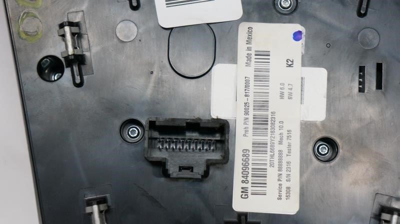 16-17 Chevrolet Equinox Audio Radio Faceplate Climate Control Panel 84096689 OEM - Alshned Auto Parts