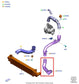 2020-22 Ford Escape SEL 2.0L AWD Intercooler Inlet Duct Tube Hose LX61-6C646-EC - Alshned Auto Parts
