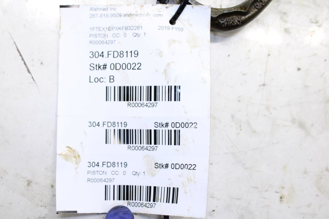 2018-20 Ford F150 XL 2.7L Engine Piston Right No 2 w/ Connecting Rod JT4Z-6108-A - Alshned Auto Parts