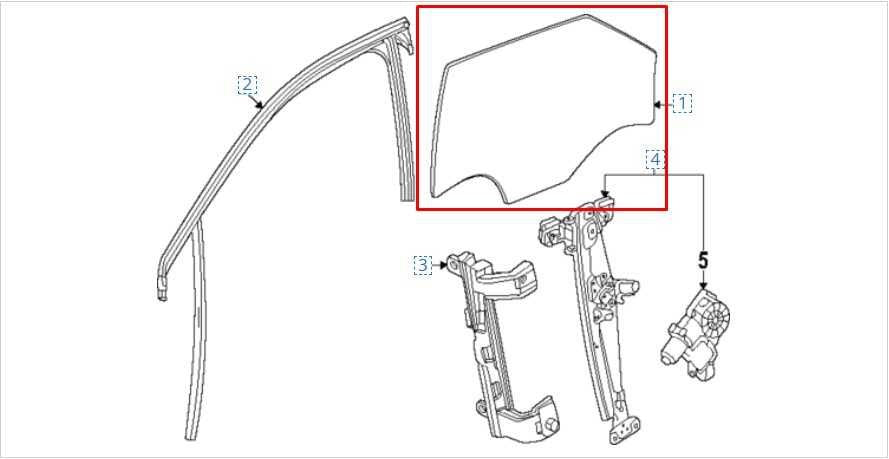 2024-2025 Chevrolet Trax Front Right Side Door Window Glass 42732431 OEM - Alshned Auto Parts