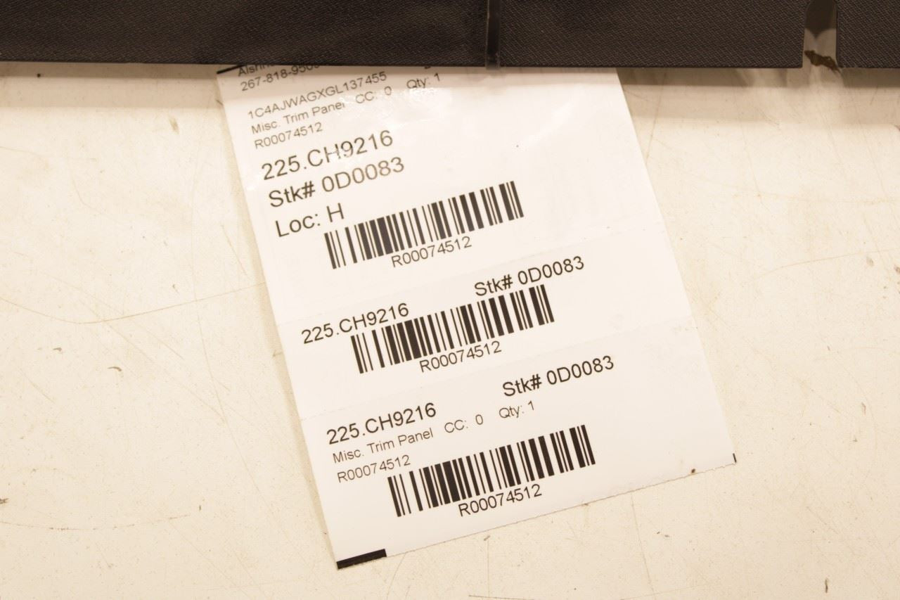 2013-18 Jeep Wrangler Sport 2dr Front Windshield Upper Trim Panel 1YV24DX9AA OEM - Alshned Auto Parts