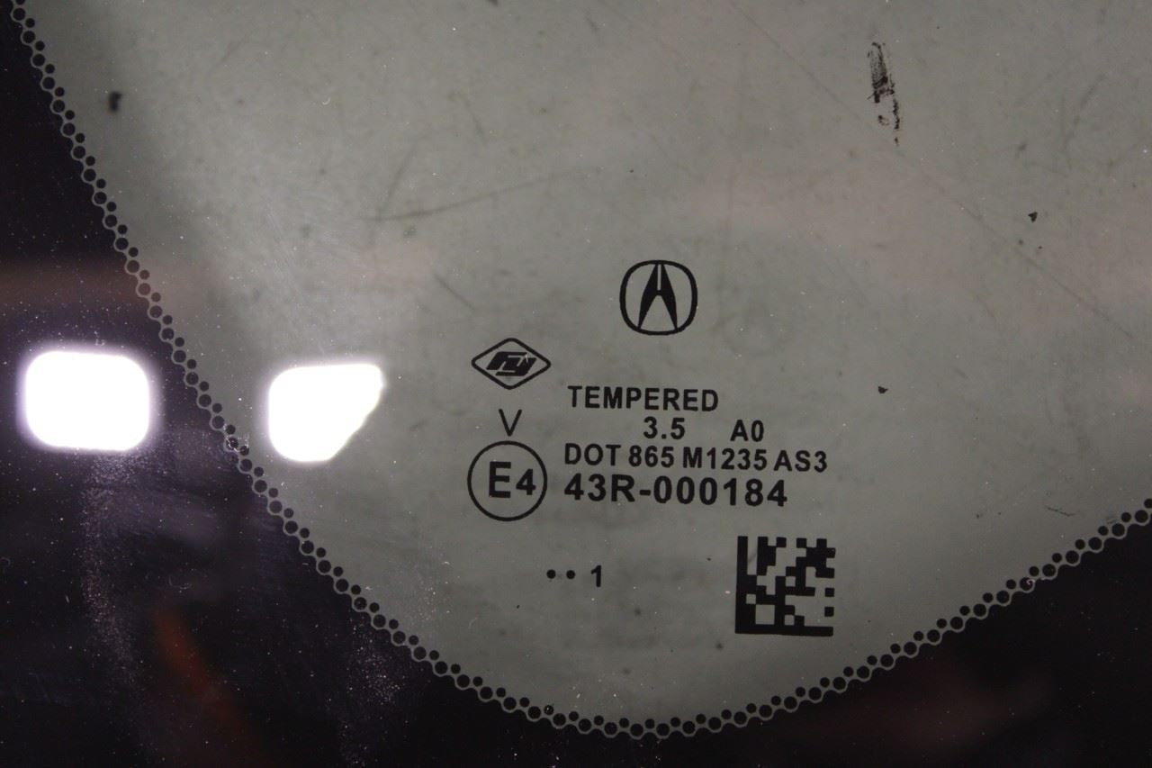 19-25 Acura RDX SH-AWD Rear Left Side Quarter Window Glass 73550-TJB-A01 *ReaD* - Alshned Auto Parts