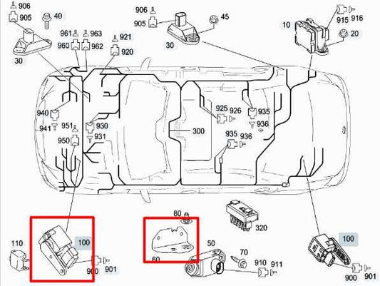 2007-13 Mercedes-Benz S550 Front RH Headlight Height Level Sensor 0105427717 OEM - Alshned Auto Parts