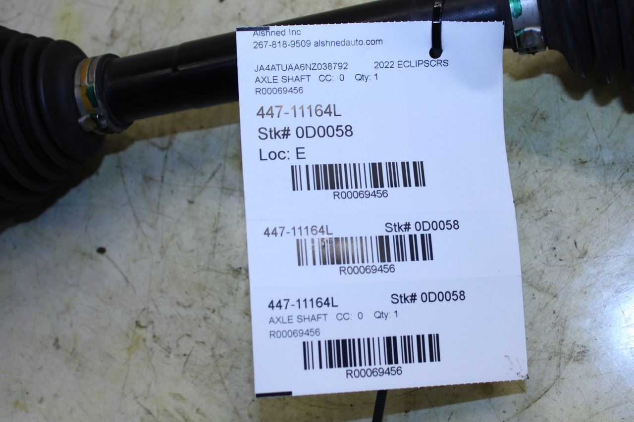 2022-25 Mitsubishi Eclipse Cross ES 4x4 FR LH CV Axle Drive Half Shaft 3815B263 - Alshned Auto Parts