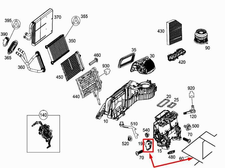 2015-2023 Mercedes-Benz C300 HVAC System Wire Harness w/ Blend Door Actuator Set1