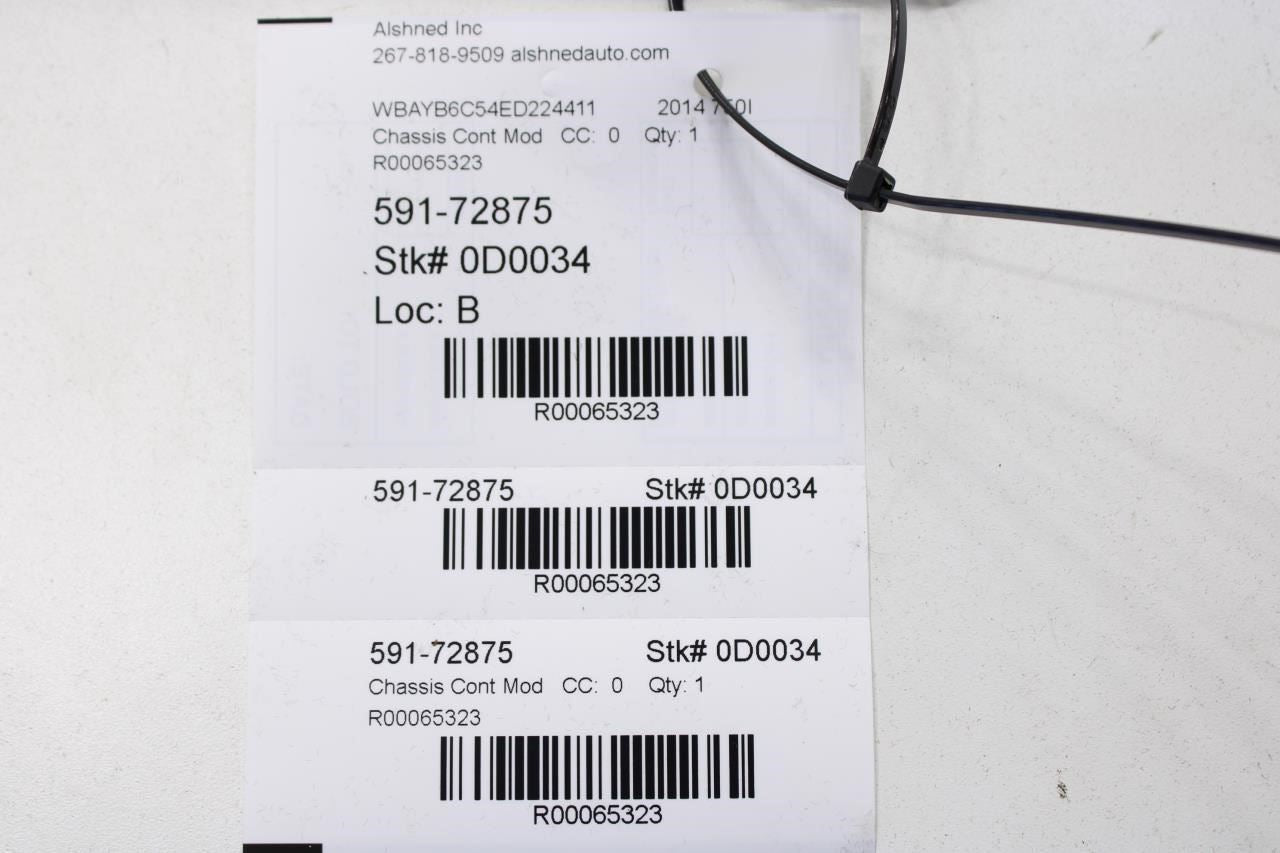 2010-2015 BMW 750I xDrive Rear Active Suspension VDC Control Module 37146866455 - Alshned Auto Parts