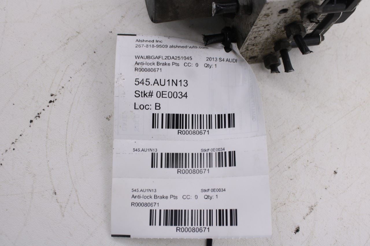 2013-2014 Audi S4 Premium Plus 3.0L ABS Anti Lock Brake Pump Control Module OEM11