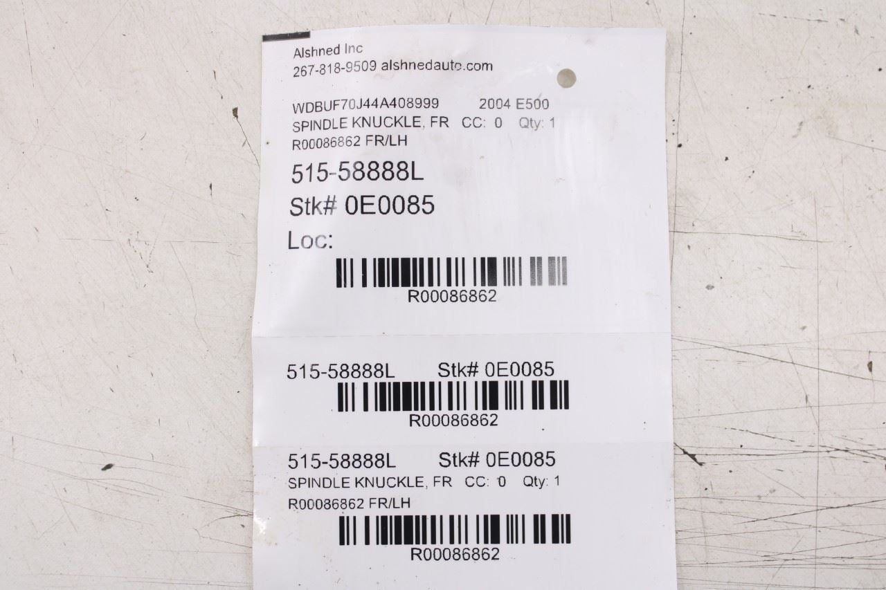 2003-2006 Mercedes-Benz E500 Front Left Side Spindle Knuckle Hub 211-330-64-2015