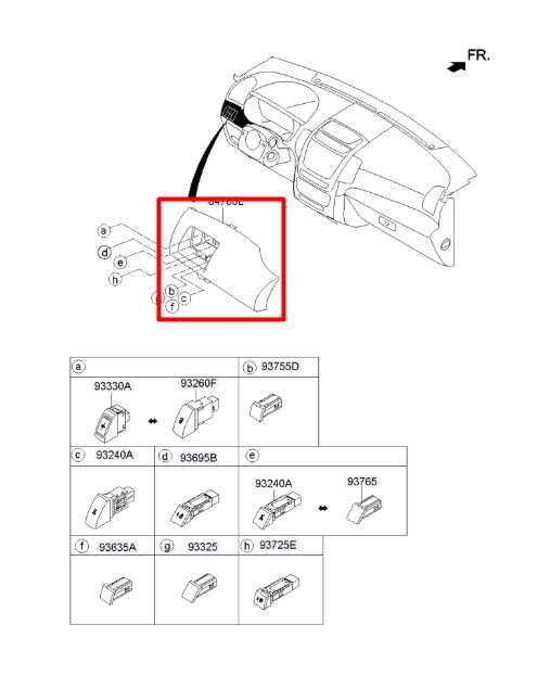 13-14 Kia Sorento EX Dash LH Side Control Switches w/ Trim Panel 93700-1U511BB8 - Alshned Auto Parts