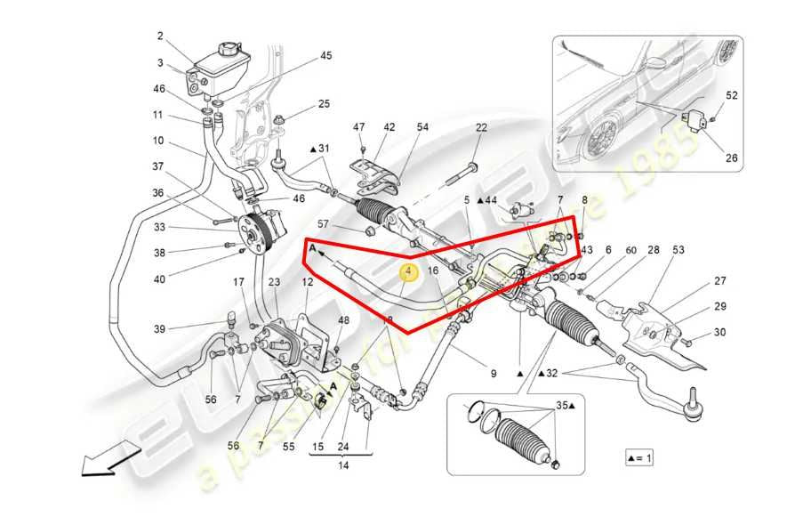 2014-2017 Maserati Ghibli 3.0L RWD Power Steering Hose Tube Pipe 670006578 OEM - Alshned Auto Parts