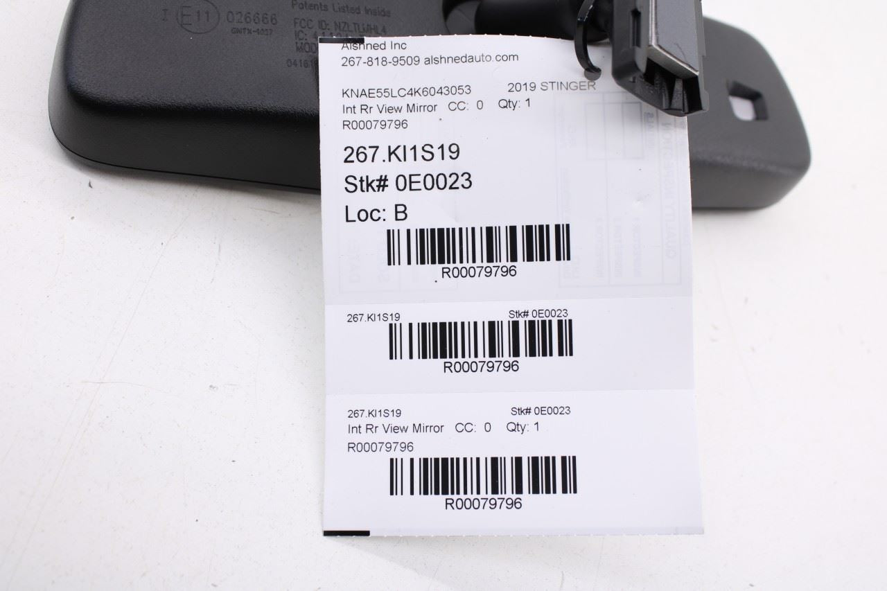 2018-2021 KIA Stinger GT2 AWD Interior Inside Rear View Mirror 85101-4U200 OEM - Alshned Auto Parts