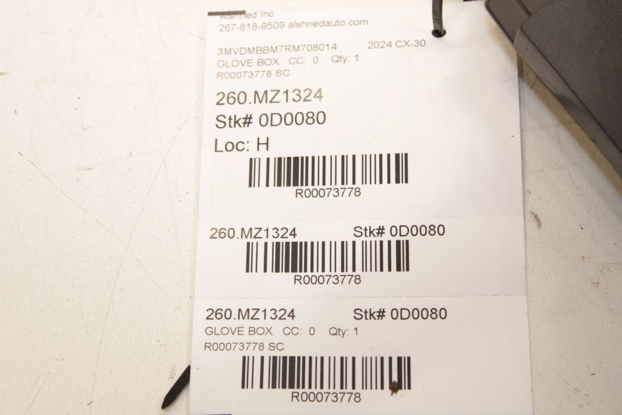 2020-2025 Mazda CX-30 2.5 S Glove Box Storage Compartment DGH9-64161 OEM - Alshned Auto Parts