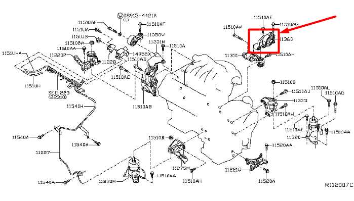 2015-2024 Nissan Murano Platinum 3.5L AWD Rear Engine Torque Rod Mount Bracket - Alshned Auto Parts