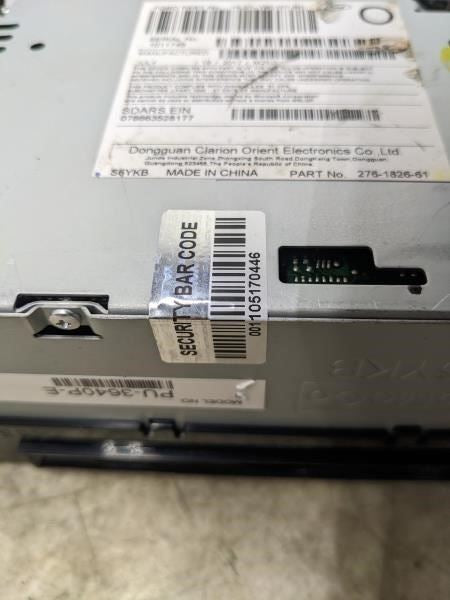 17-18 Ford F150 Clarion Audio Satellite Radio CD Player Receiver HL3T-19C107-BC12
