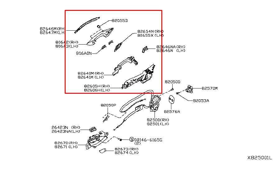 19-21 Infiniti QX50 ESSENTIAL AWD Rear Passenger Right Side Door Exterior Handle - Alshned Auto Parts