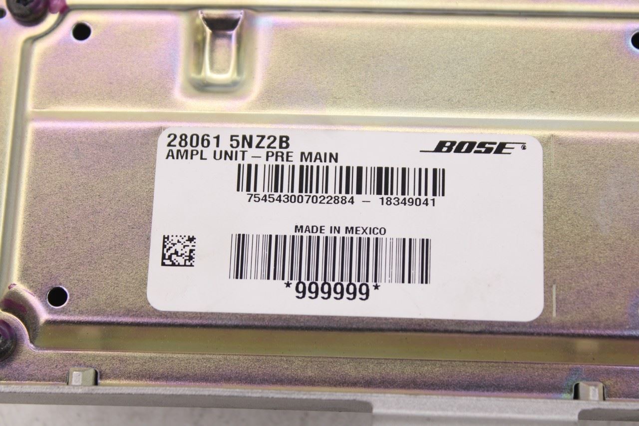 2019-2025 Infiniti QX50 ESSENTIAL Bose Sound System Amplifier Amp 28061-5NZ2B - Alshned Auto Parts