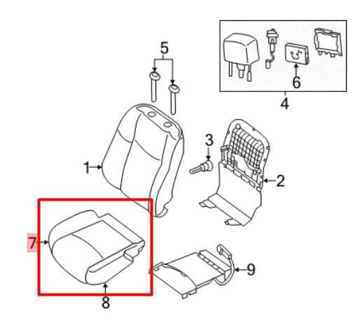 16-20 Nissan Pathfinder SV Front Left Side Seat Lower Cushion Bottom 87361-3JA4A - Alshned Auto Parts