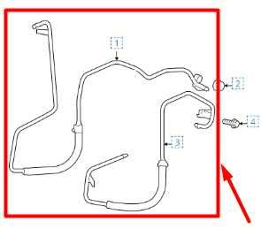 18-21 Buick Enclave 3.6L Auto Trans Oil Cooler Outlet & Inlet Hose 84335376 - Alshned Auto Parts