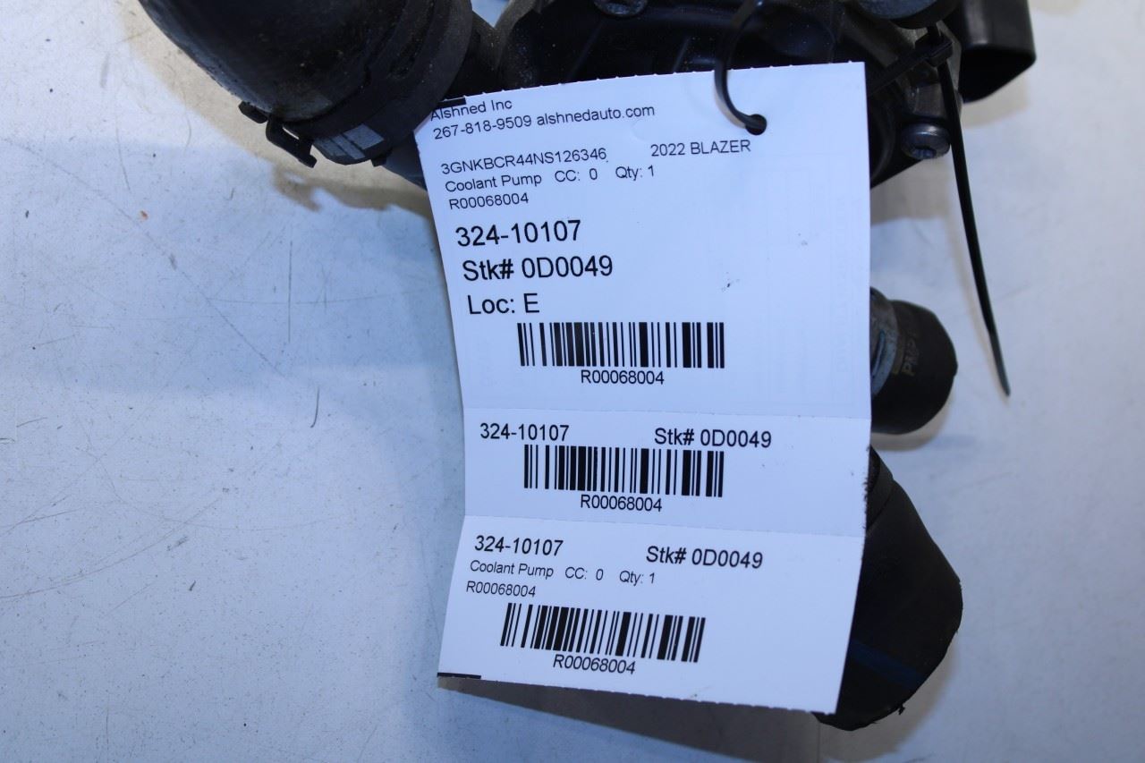 2020-2024 Chevrolet Blazer 2LT Engine Coolant Auxiliary Water Pump 55508939 OEM - Alshned Auto Parts