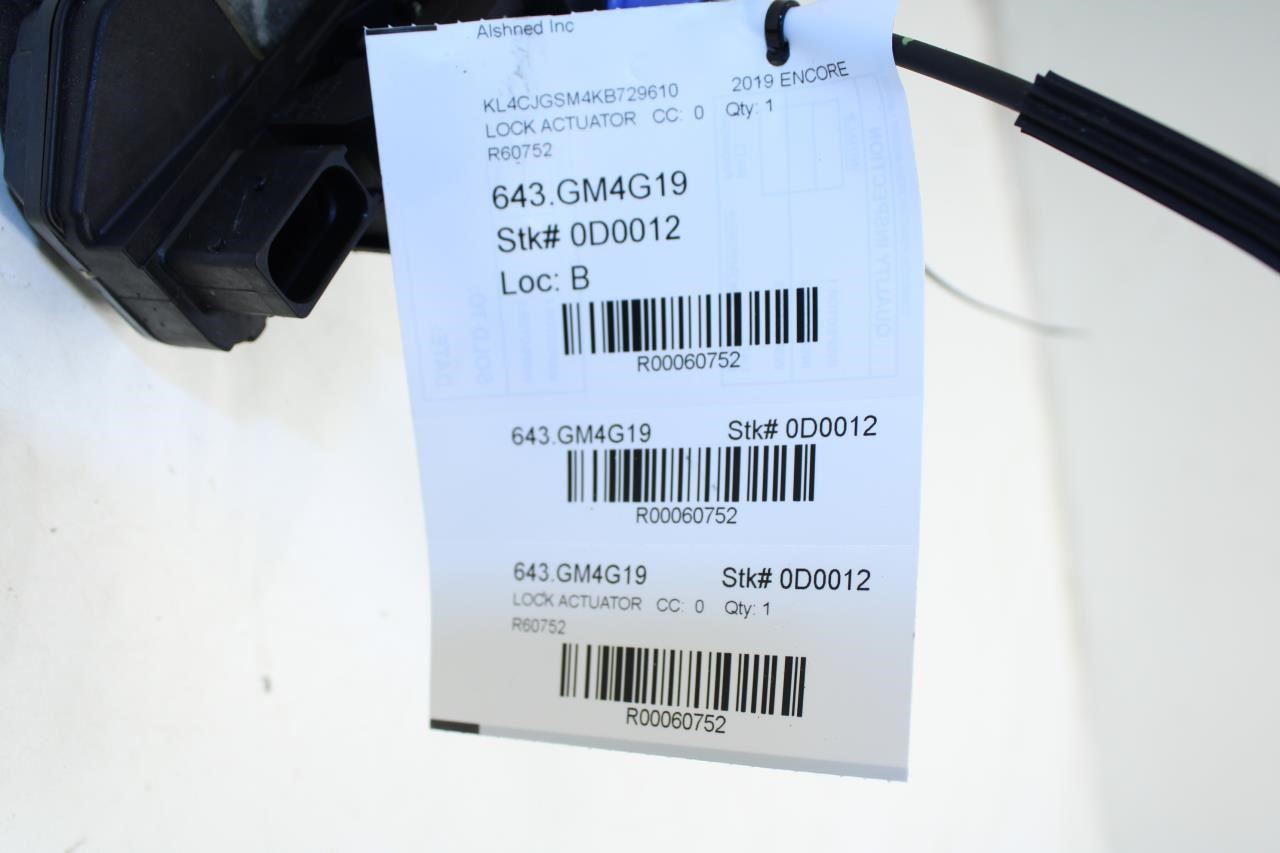 2017-22 Buick Encore Front LH Driver Side Door Lock Latch Actuator 13579497 OEM - Alshned Auto Parts