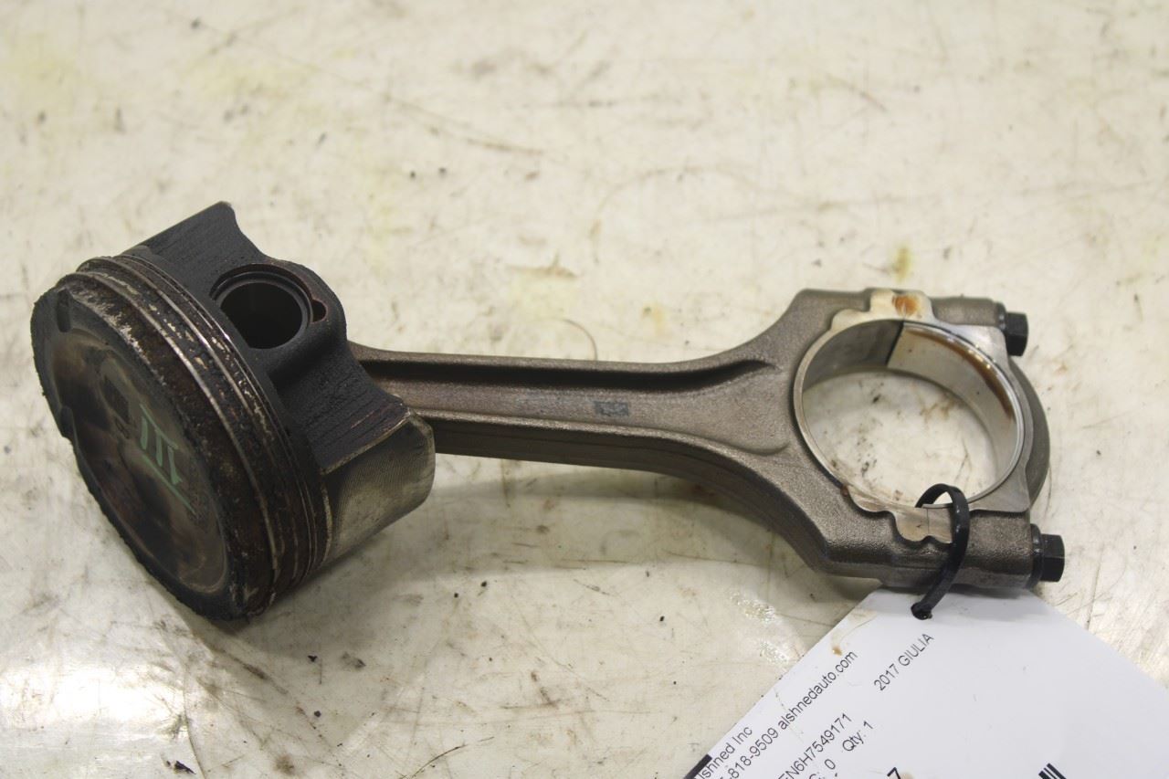 2017-22 Alfa Romeo Giulia Ti 2.0L AWD Engine Piston 3 w/ Connecting Rod 50052788 - Alshned Auto Parts
