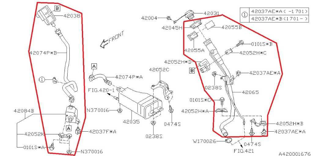 2017-2023 Subaru Impreza 2.0i Limited Fuel Filler Neck Hose Tube Pipe 42066FL04A1