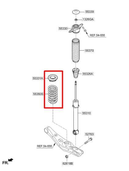 15-21 Hyundai Tucson Value FWD Rear RH or LH Suspension Coil Spring 55350-D3CB0 - Alshned Auto Parts