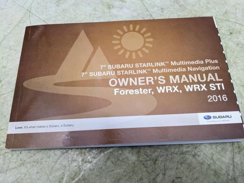 2016 Subaru Forester Owners Manual Set with Case MSA5M1602A OEM - Alshned Auto Parts