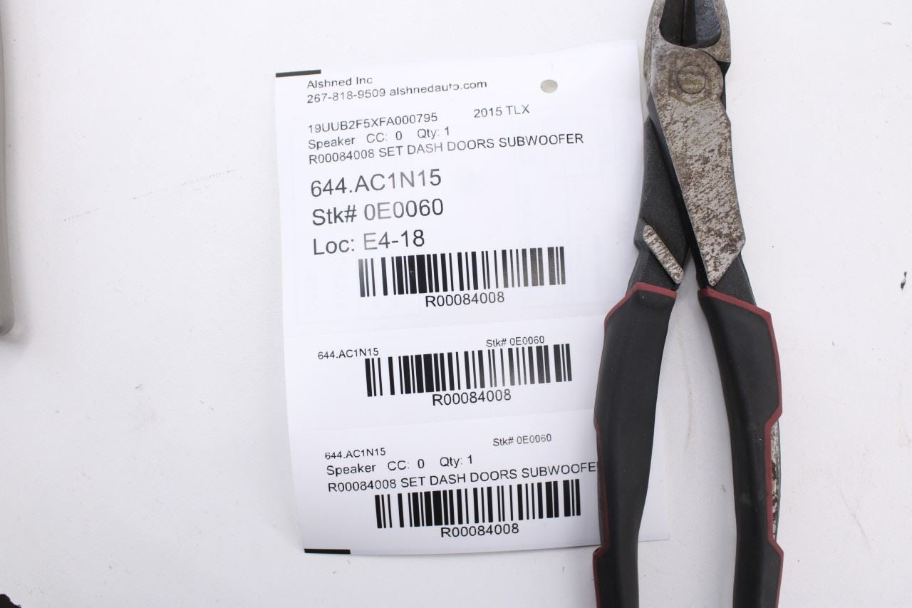 2015-20 Acura TLX Tech Front and Rear Right and Left Door Speaker 39120-TZ5-A0122