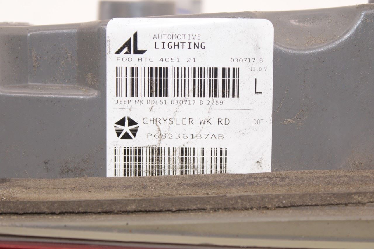 2015-2021 Jeep Grand Cherokee Summit Rear Left Side Tail Light Lamp 68236137AB - Alshned Auto Parts