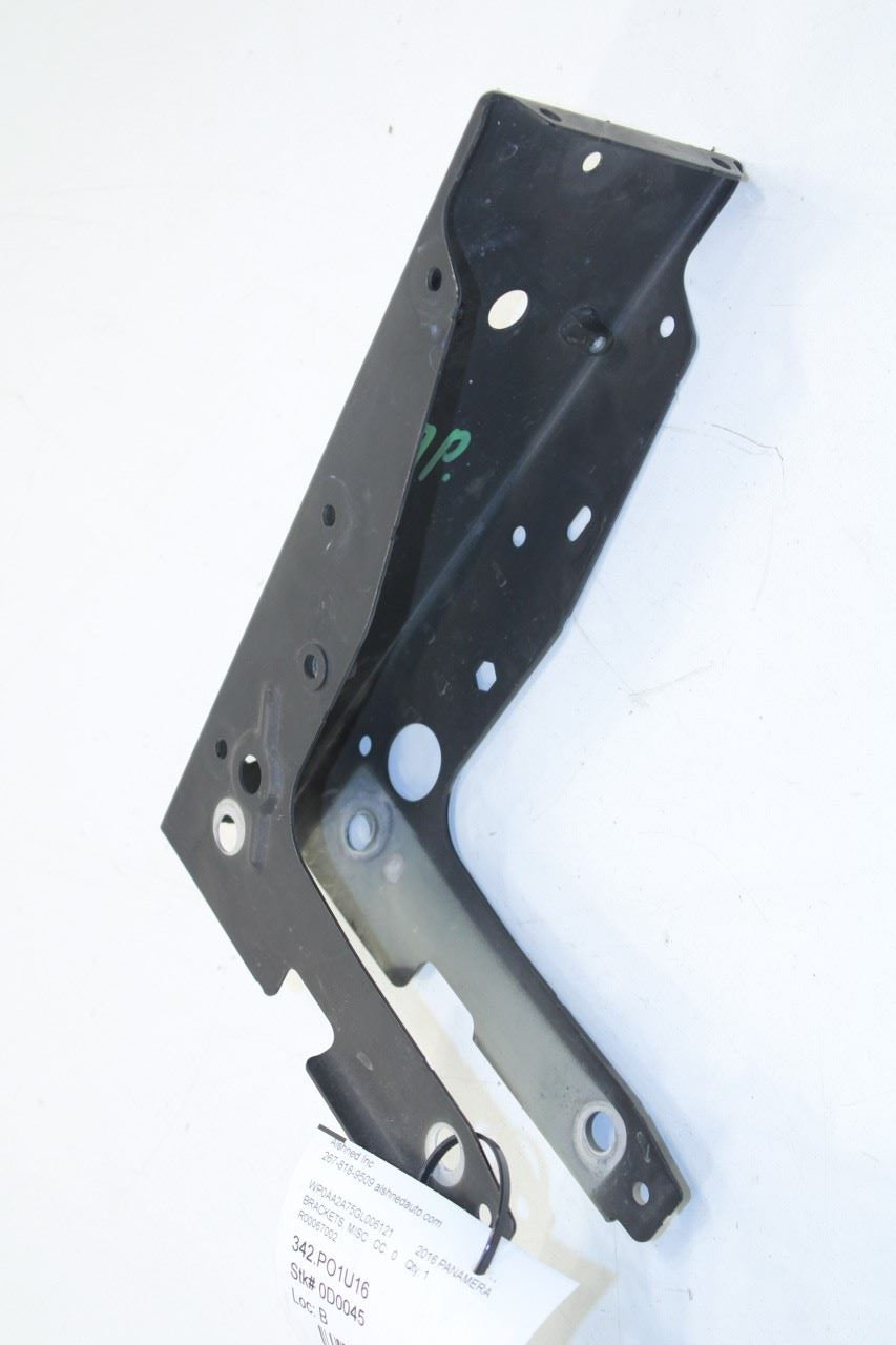 14-16 Porsche Panamera 4 3.6L AWD Front Right Fender Lower Mount Support Bracket - Alshned Auto Parts