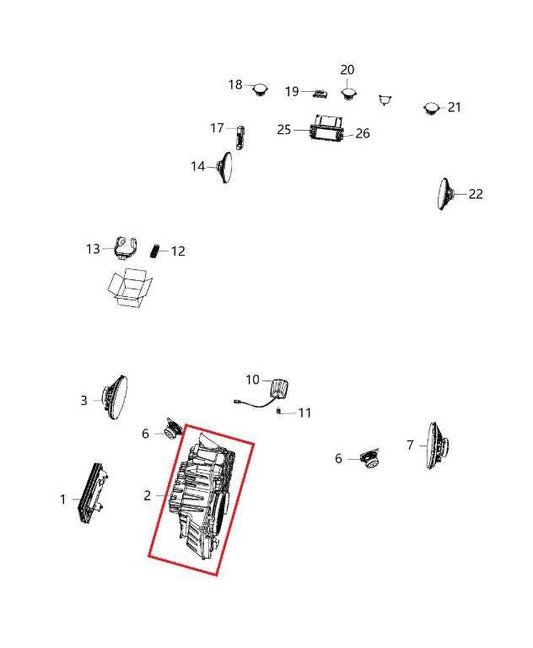 08-20 Dodge Grand Caravan GT Rear Trunk Cargo Audio Speaker Subwoofer 05107087AF - Alshned Auto Parts