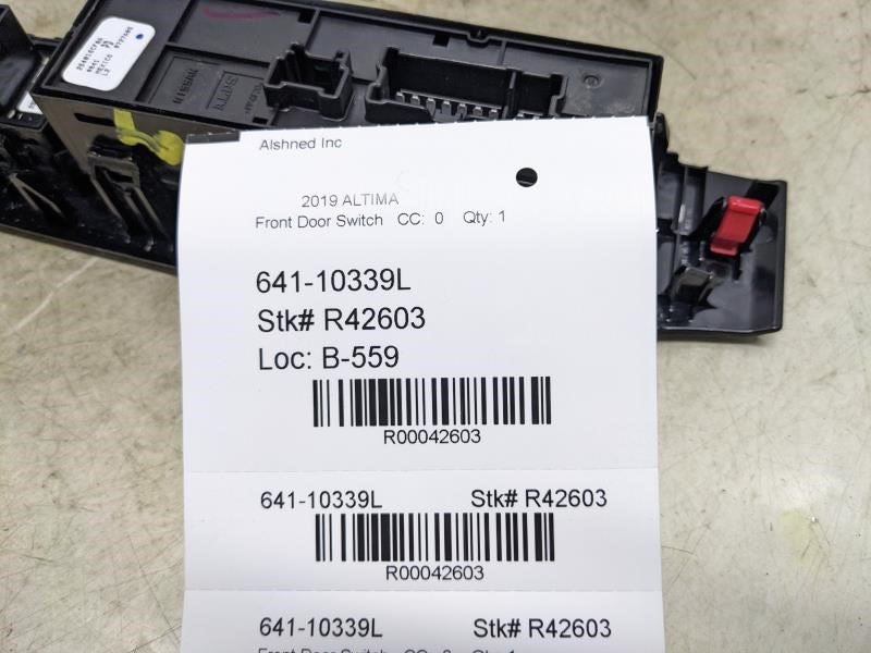 2019-2022 Nissan Altima FR LH Door Master Power Window Switch 25401-6CF0A OEM - Alshned Auto Parts