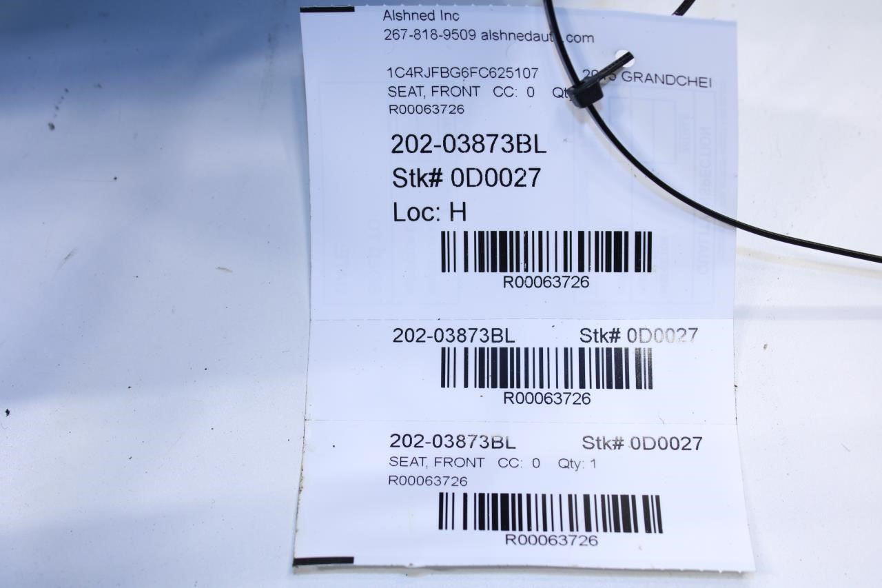 11-21 Jeep Grand Cherokee Front Left Side Seat Back Upper Cushion 68101099AA OEM - Alshned Auto Parts