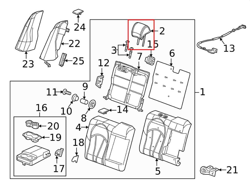 17-19 Buick LaCrosse Premium Rear Right and Left Side 2nd Row Seat Headrest Set - Alshned Auto Parts