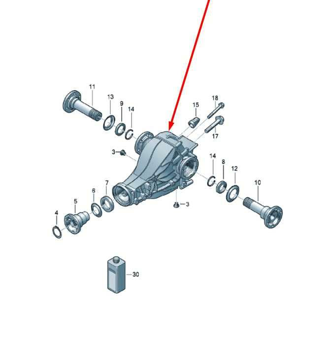 2009-2020 Audi Q5 Premium AWD Rear Axle Differential Carrier Opt KHR 0BD500043G1