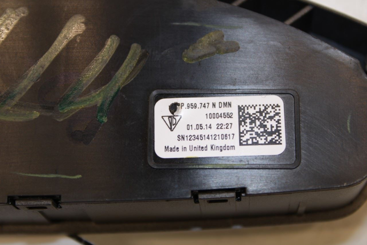 11-18 Porsche Cayenne Platinum FR Left Side Power Seat Adjust Switch 7PP959747N8