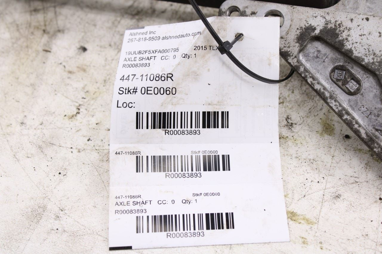 15-20 Acura TLX Tech 3.5L FWD Front Right Intermediate CV Inner Half Shaft Axle12