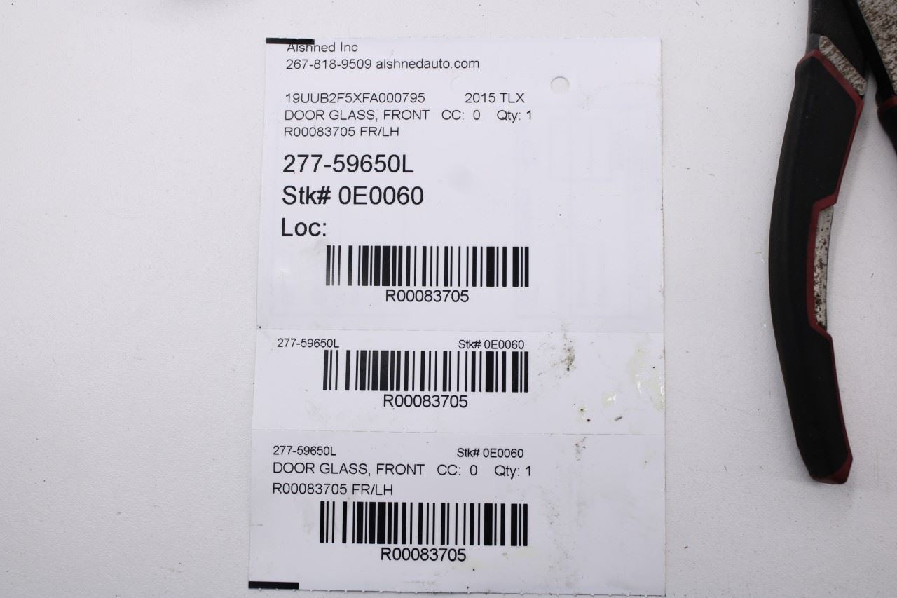 2015-2020 Acura TLX Tech Front Left Door Window Movable Glass 73350-TZ3-A00 OEM9