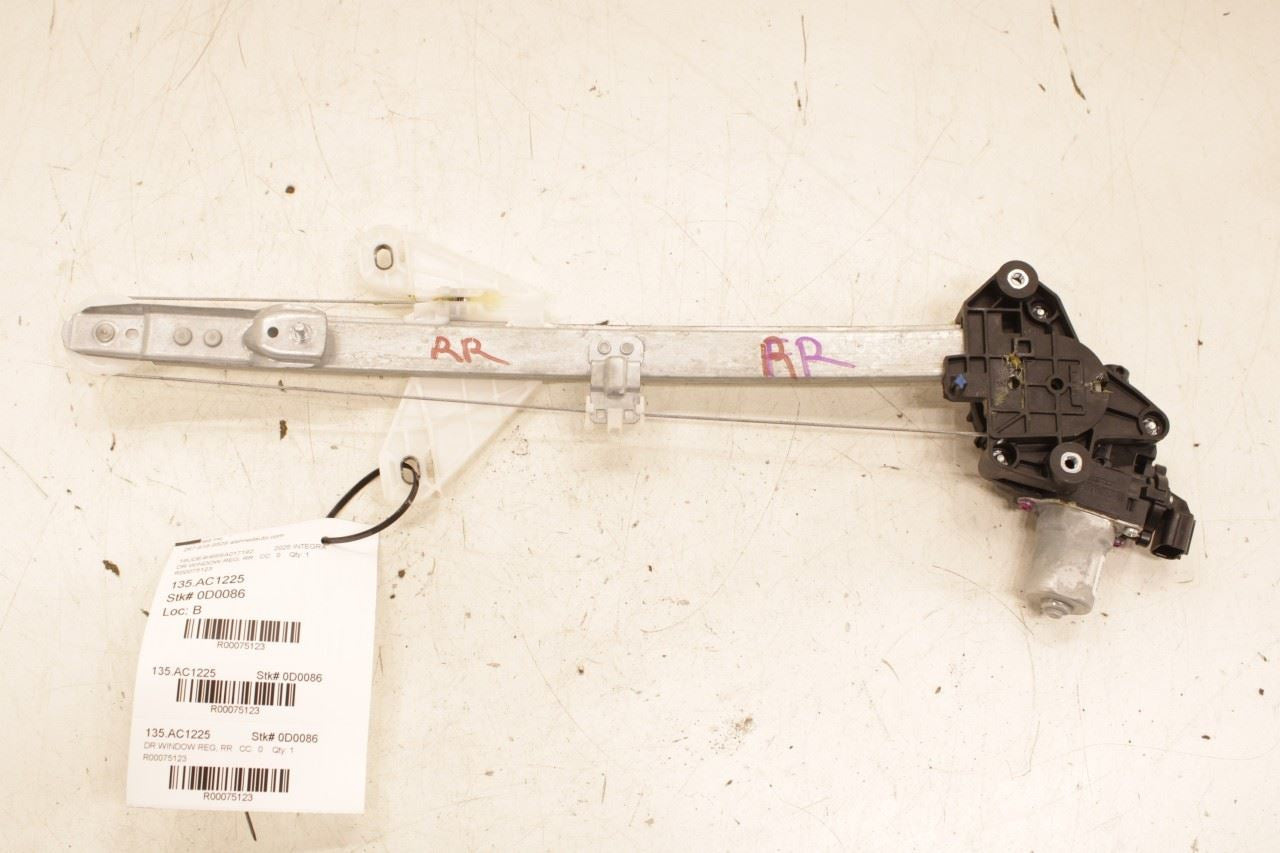 2023-2026 Acura Integra A-Spec Rear Right Side Door Window Regulator w/ Motor - Alshned Auto Parts
