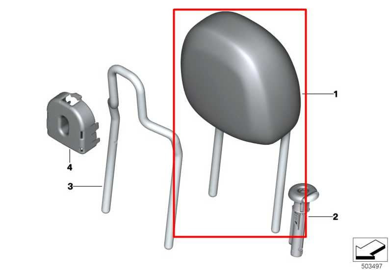 2014-24 Mini Cooper S Hardtop Front Right or Left Seat Headrest 52-10-7-939-101 - Alshned Auto Parts