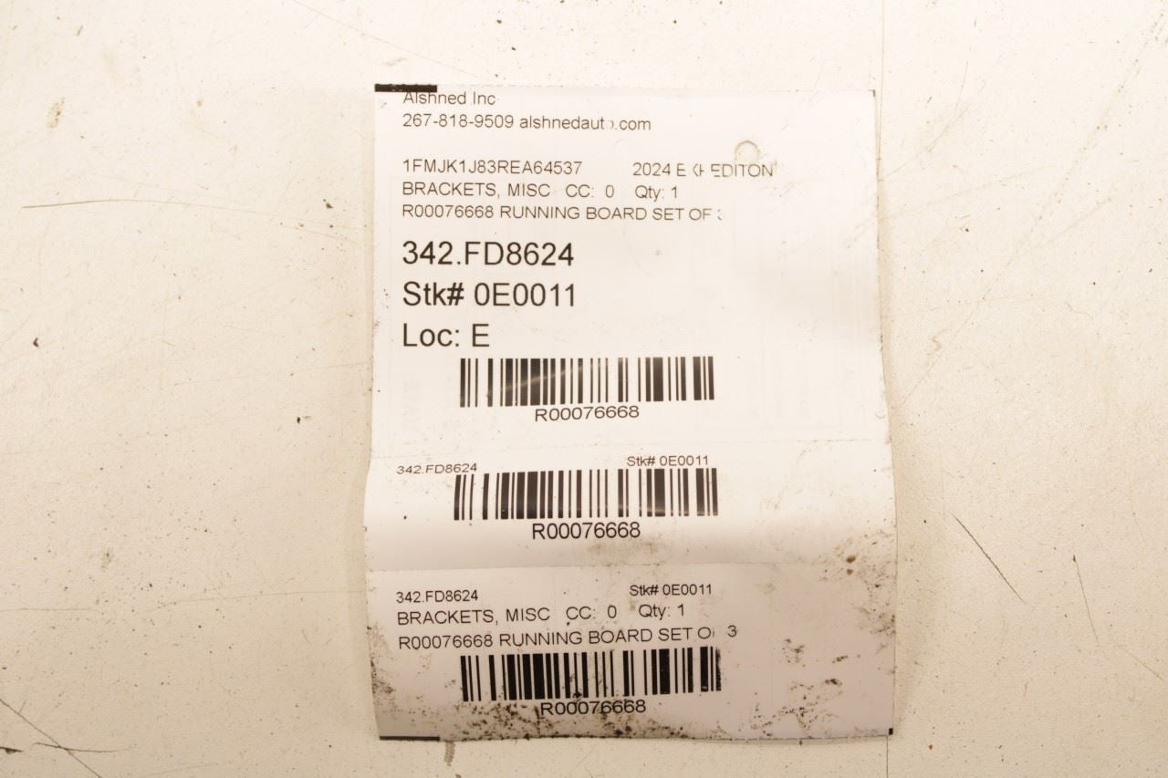 2018-25 Ford Expedition MAX XLT Left Side Running Step Board Mount Bracket Set 3 - Alshned Auto Parts