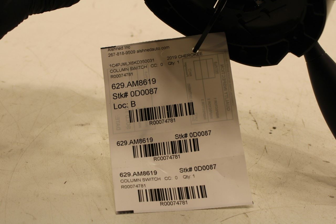 14-23 Jeep Cherokee Latitude 3.2L Steering Column Light Turn Signal Wiper Switch - Alshned Auto Parts
