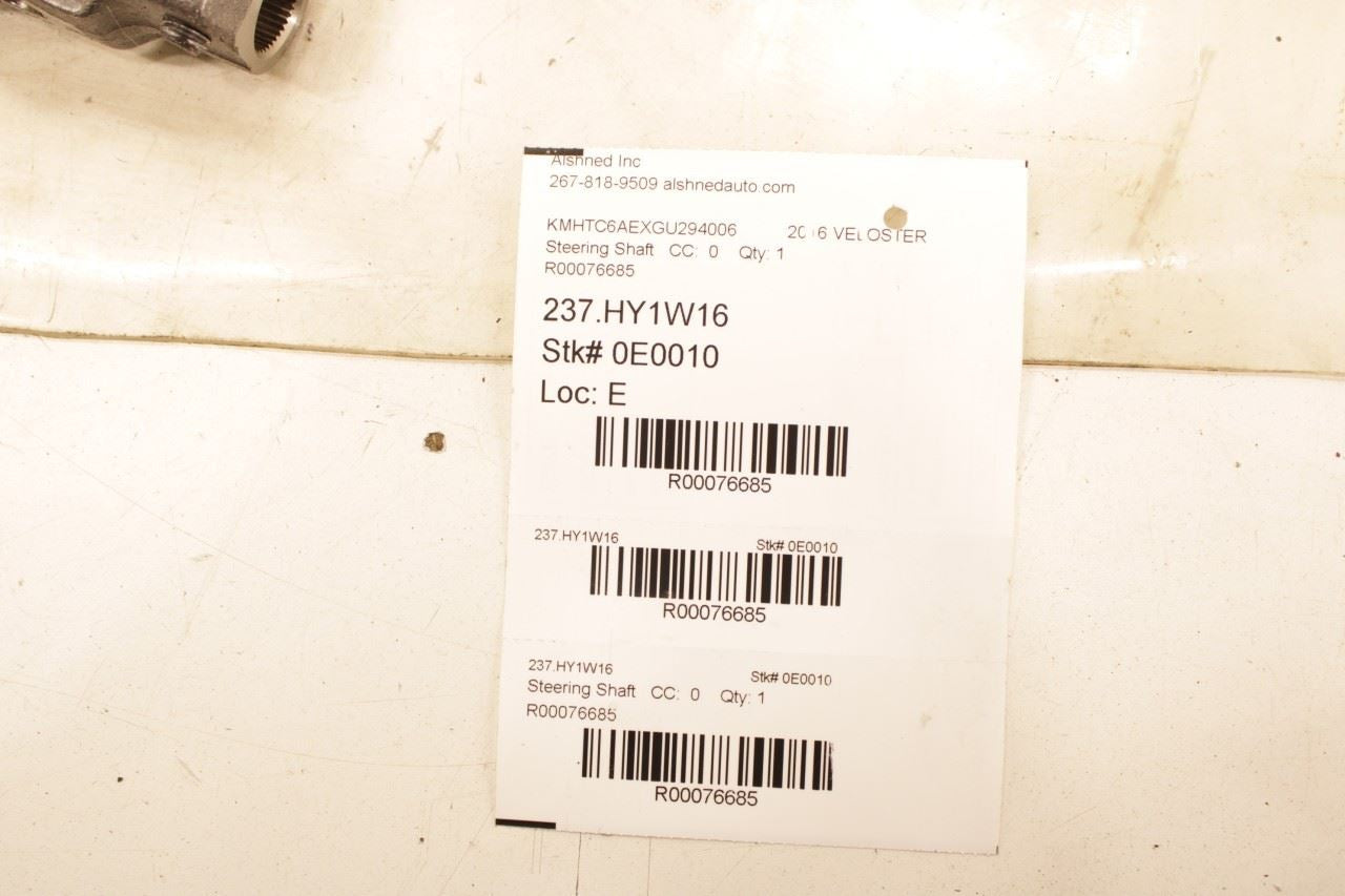 2011-17 Hyundai Veloster Turbo 1.6L FWD Steering Column Intermediate Lower Shaft - Alshned Auto Parts