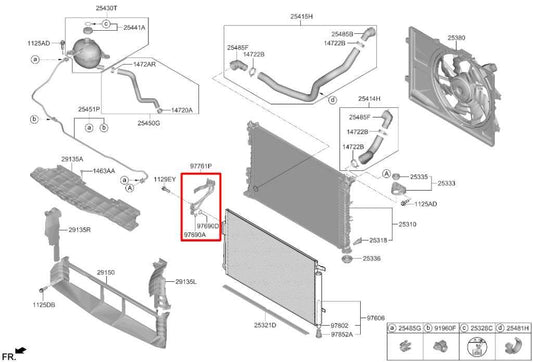 2022-2023 Hyundai Tucson SEL 2.5L AWD AC Conditioning Condenser Hose Tube Pipe - Alshned Auto Parts