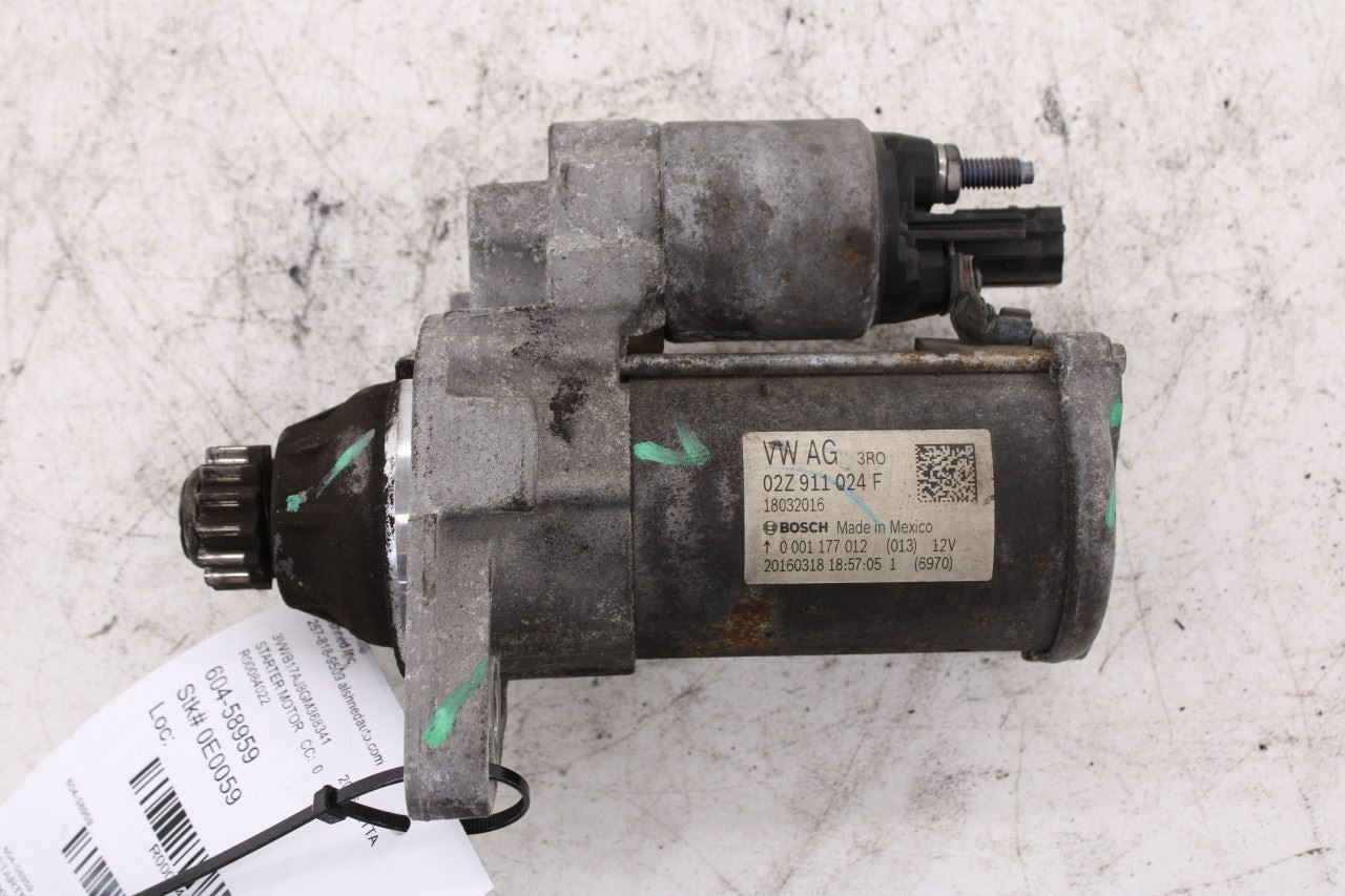 2014-2018 Volkswagen Jetta Sport 1.8L Engine Starter Motor 02Z-911-024-F OEM0