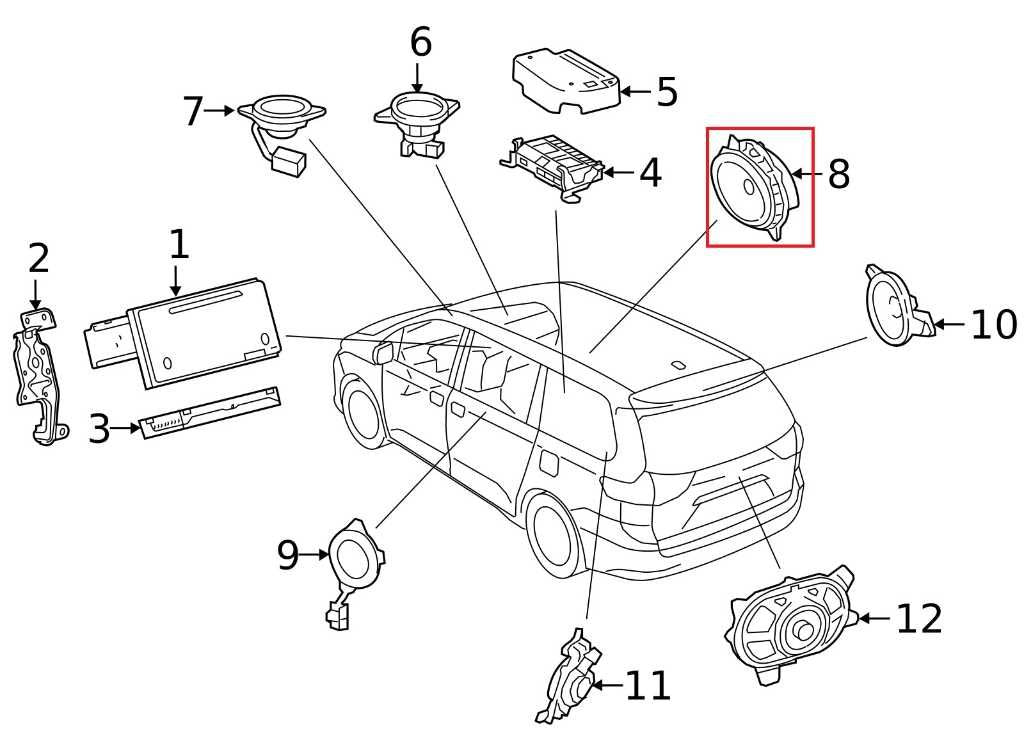 2011-20 Toyota Sienna LE Front Right and Left Door Audio Speaker 86160-AA420 OEM - Alshned Auto Parts
